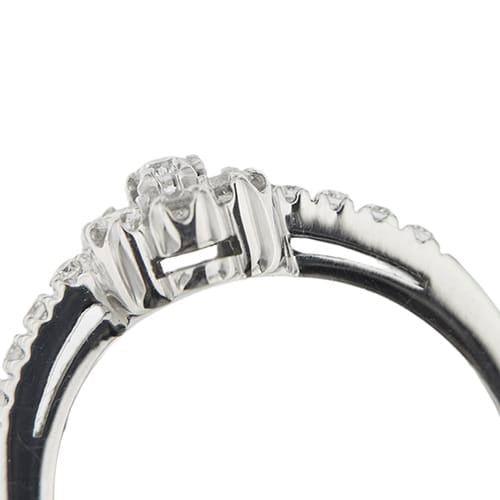 Bague 50 Damiani - Bague fleur en or blanc 18 ct et diamants 58 Facettes 35573