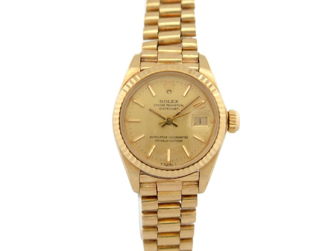 Montre Rolex Oyster Perpetual Datejust Lady - Montre automatique en or jaune 18k réf. 69178 58 Facettes 274054