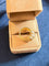 Bague 55 Bague dôme en or jaune 18 carats et diamants 58 Facettes zain