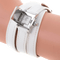 Montre Hermès - Montre Medor Rock quartz en acier laqué et cuir 58 Facettes ikr7n8