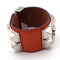 Bracelet Hermès Collier de Chien - Bracelet en cuir orange 58 Facettes qci474ccos