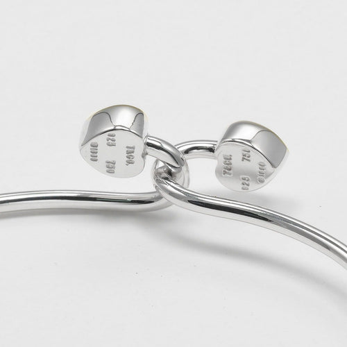 Bracelet Tiffany & Co. Double Heart Lock - Bracelet en argent et or jaune 58 Facettes s3dhie