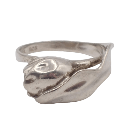 Bague 47 Tiffany & Co. Tulipe - Bague en argent 925 58 Facettes i7bl4qwr5o