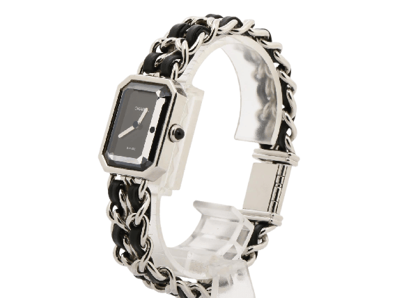 Montre Chanel - Montre Premiere Mini quartz en acier inoxydable, céramique et diamants 58 Facettes xizw2un671