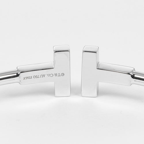 Bracelet Tiffany & Co. - Bracelet T Wire en or blanc et diamants 58 Facettes fosxdjwley