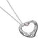 Pendentif Tiffany & Co. Elsa Peretti - Pendentif Open Heart en argent avec saphir rose 58 Facettes x5jdsq