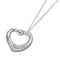 Pendentif Tiffany & Co. Elsa Peretti - Pendentif Open Heart en argent avec saphir rose 58 Facettes x5jdsq