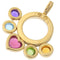 Pendentif Bvlgari Allegra - Pendentif rond en or jaune 18 ct et pierres multicolores 58 Facettes qdgs88