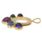 Pendentif Bvlgari Allegra - Pendentif rond en or jaune 18 ct et pierres multicolores 58 Facettes qdgs88