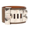 Bracelet Hermès - Bracelet Collier de Chien en cuir gris 58 Facettes onuj95