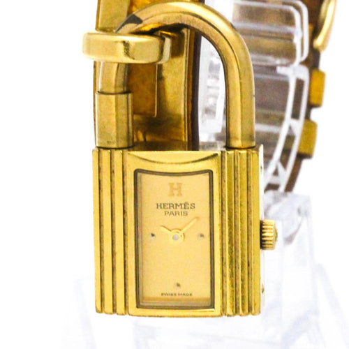 Montre Hermès Kelly - Montre quartz en métal plaqué or et cuir 58 Facettes kll905qgq4