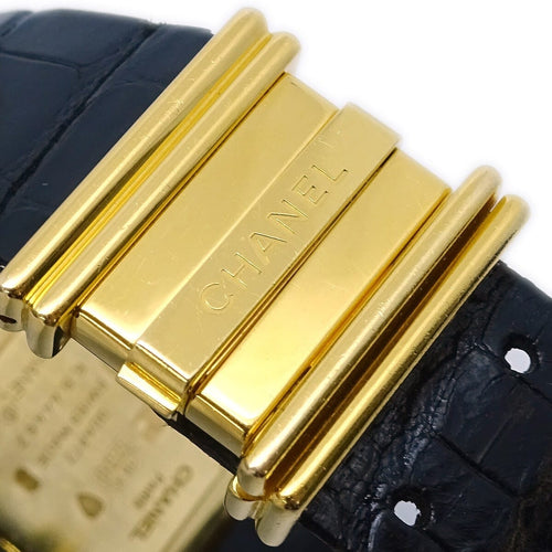 Montre Chanel Mademoiselle - Montre quartz en or jaune avec lunette sertie de diamants 58 Facettes gsv4rs