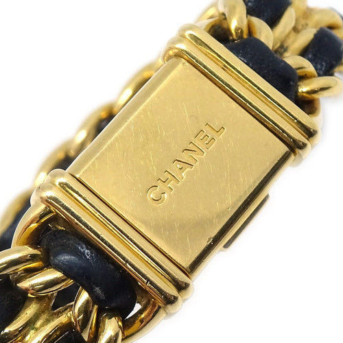 Montre Chanel Premiere Rock Quartz Plated Metal and Leather 58 Facettes rgy3px