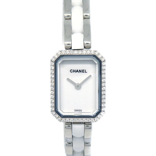 Montre Chanel - Montre Première Mini quartz en acier inoxydable et céramique 58 Facettes yhpjoy