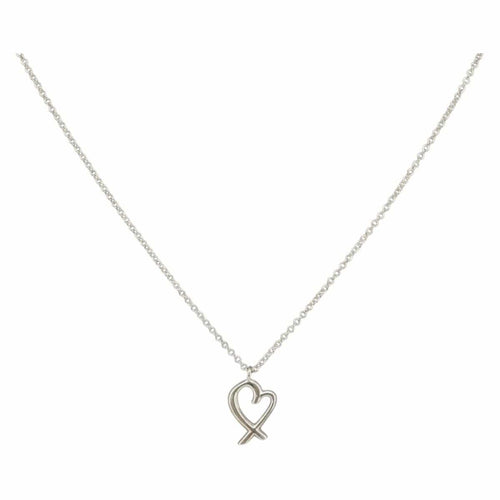 Collier Tiffany & Co. Paloma Picasso Loving Heart - Collier pendentif en argent 925 58 Facettes o66415wlof