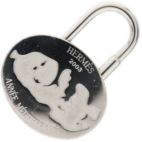 Pendentif Hermès - Charm cadenas L'Homme peut embellir la Terre en métal 58 Facettes aka6bi