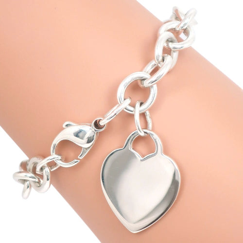 Bracelet Tiffany & Co. Return to Tiffany - Bracelet Heart Tag en argent 58 Facettes qzc20w