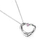 Pendentif Tiffany & Co. Elsa Peretti - Pendentif Open Heart en argent avec saphir rose 58 Facettes rkc4e0