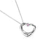 Collier Tiffany & Co. Elsa Peretti - Collier pendentif Open Heart en argent et saphir rose 58 Facettes rkc4e0