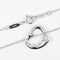 Collier Tiffany & Co. Elsa Peretti - Collier pendentif Open Heart en argent et saphir rose 58 Facettes rkc4e0