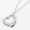 Collier Tiffany & Co. Elsa Peretti - Collier pendentif Open Heart en argent et saphir rose 58 Facettes rkc4e0