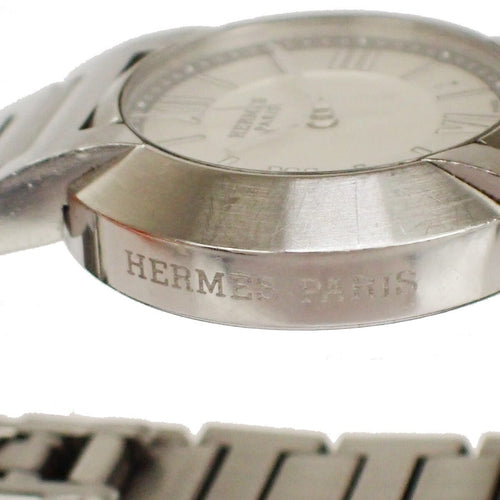 Montre Hermès - Montre Nomade quartz en acier et cuir 58 Facettes z8347l