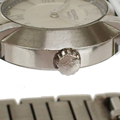 Montre Hermès - Montre Nomade quartz en acier et cuir 58 Facettes z8347l