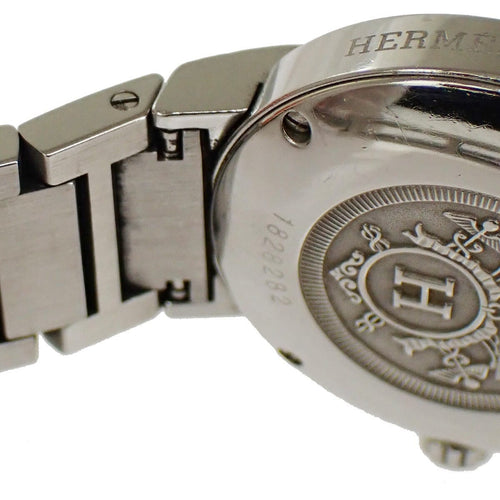 Montre Hermès - Montre Nomade quartz en acier et cuir 58 Facettes z8347l