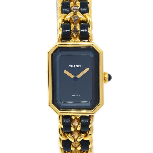 Montre Chanel Première Rock - Montre quartz en métal plaqué or et cuir 58 Facettes cw3b0f