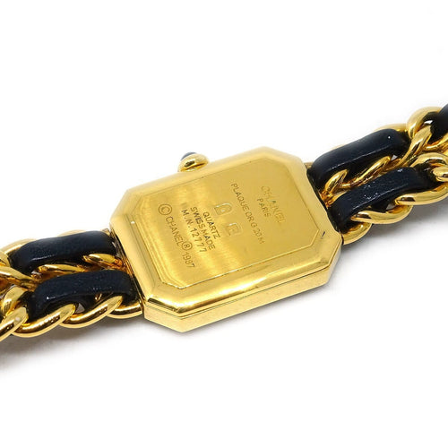 Montre Chanel Première Rock - Montre quartz en métal plaqué or et cuir 58 Facettes cw3b0f