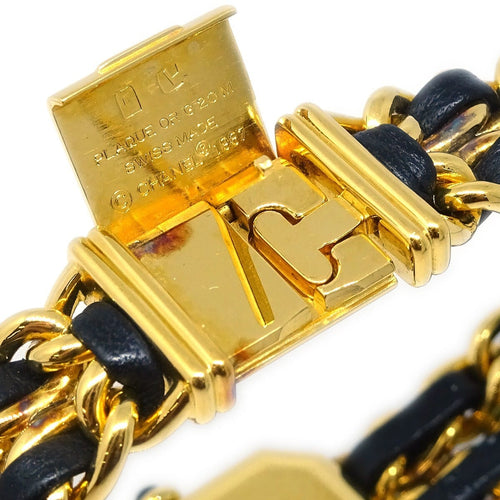 Montre Chanel Première Rock - Montre quartz en métal plaqué or et cuir 58 Facettes cw3b0f