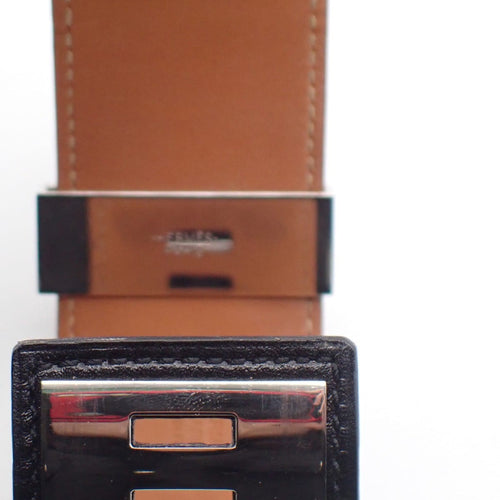 Bracelet Hermès Collier de Chien - Bracelet en cuir noir 58 Facettes tms8snkin8