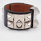 Bracelet Hermès Collier de Chien - Bracelet en cuir noir 58 Facettes tms8snkin8