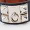 Bracelet Hermès Collier de Chien - Bracelet en cuir noir 58 Facettes tms8snkin8