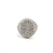 Bague 54 Bague moderne en or blanc 18 ct avec diamants 58 Facettes 131/26 C