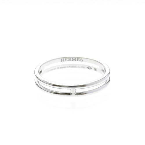 Bague 58 Hermès Ariane - Alliance en or blanc 18 carats 58 Facettes r7mobb37x8