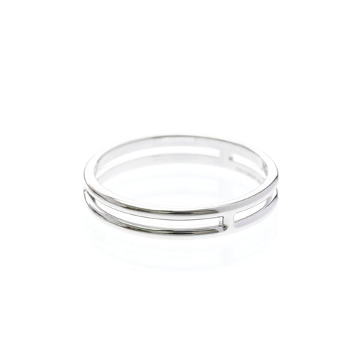 Bague 58 Hermès Ariane - Alliance en or blanc 18 carats 58 Facettes r7mobb37x8