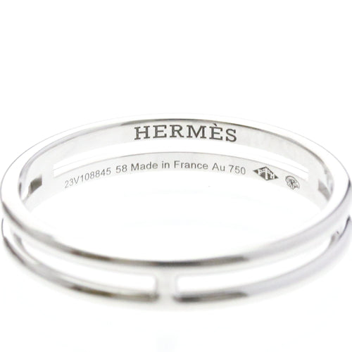 Bague 58 Hermès Ariane - Alliance en or blanc 18 carats 58 Facettes r7mobb37x8