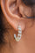 Boucles d'oreilles Boucles d'oreilles demi-créoles en or blanc 18 carats et diamants 58 Facettes cré