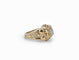 Bague 54 Bague ancienne ajourée en or jaune 18 carats et diamant 58 Facettes 147/14