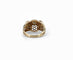 Bague 54 Bague ancienne ajourée en or jaune 18 carats et diamant 58 Facettes 147/14
