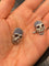 Boutons de manchette Boutons de manchette - Têtes de mort en or gris 750 et pierres 58 Facettes 180109/2