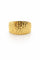 Bague 64 Bague facettée en or jaune 18 carats 58 Facettes Bague facettée en or 18 carats