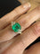 Bague 55 Bague en or jaune 750 avec émeraude et diamants 58 Facettes Bague