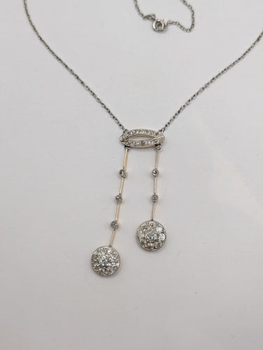 Collier Collier négligé Art déco en or 18k et diamants 58 Facettes Collier O2676