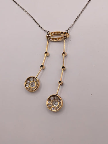 Collier Collier négligé Art déco en or 18k et diamants 58 Facettes Collier O2676