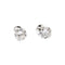 Boucles d'oreilles Puces d'oreilles diamants et or blanc. 58 Facettes 35394