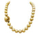 Collier Collier perles gold, or jaune, diamants, saphirs jaunes. 58 Facettes 35547
