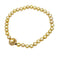 Collier Collier perles gold, or jaune, diamants, saphirs jaunes. 58 Facettes 35547