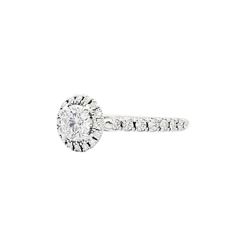Bague 53 Bague Cartier, "Destinée", platine et diamants. 58 Facettes 35528